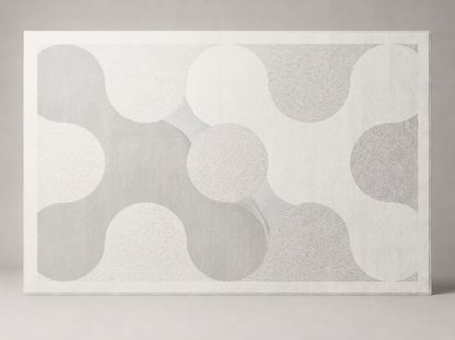 Modern Trellis Area Rug in room