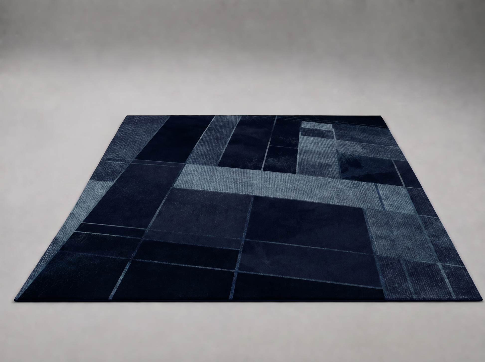 Abstract Mosaic Area Rug detail