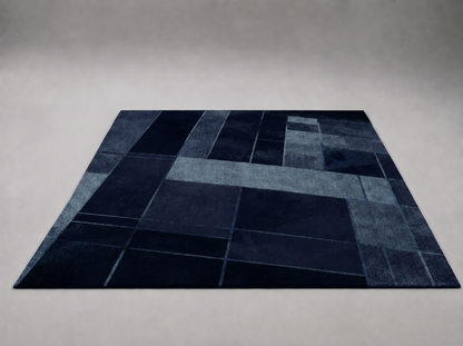 Abstract Mosaic Area Rug detail