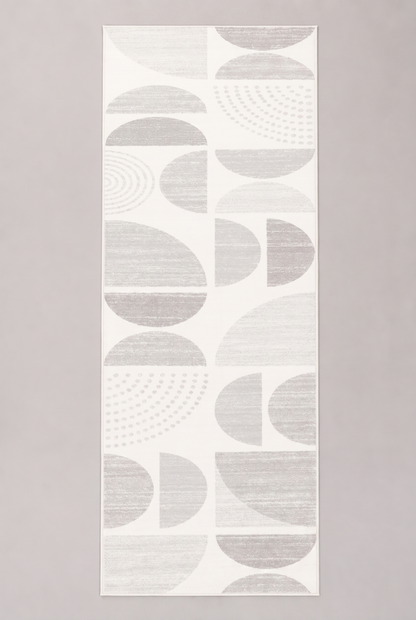 Geometric Kitchen Runner Rug in kitchen