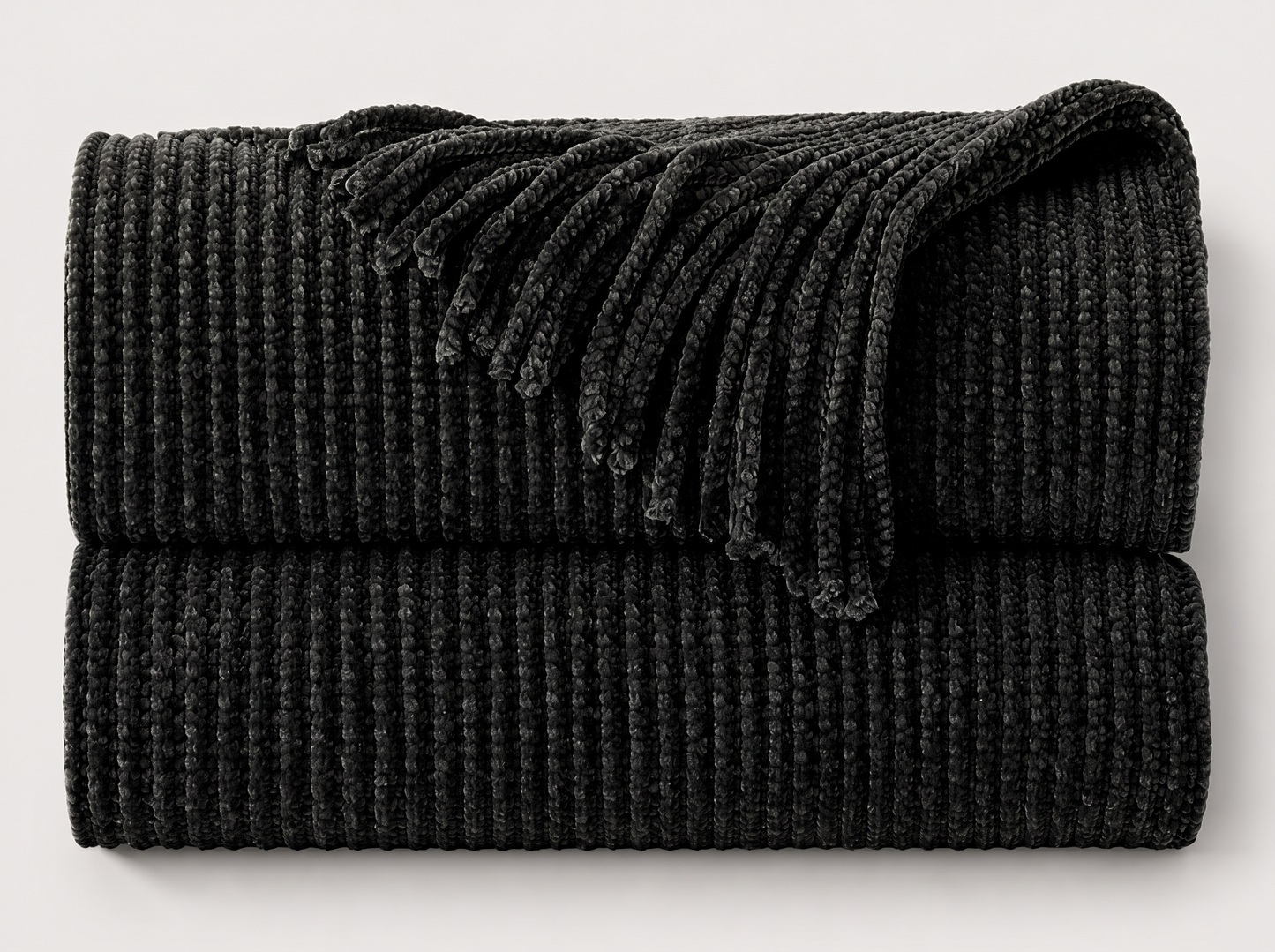 Chunky Knit Throw Blanket detail
