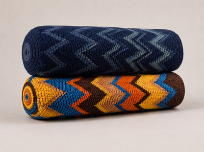 Zigzag Knit Throw Blanket detail
