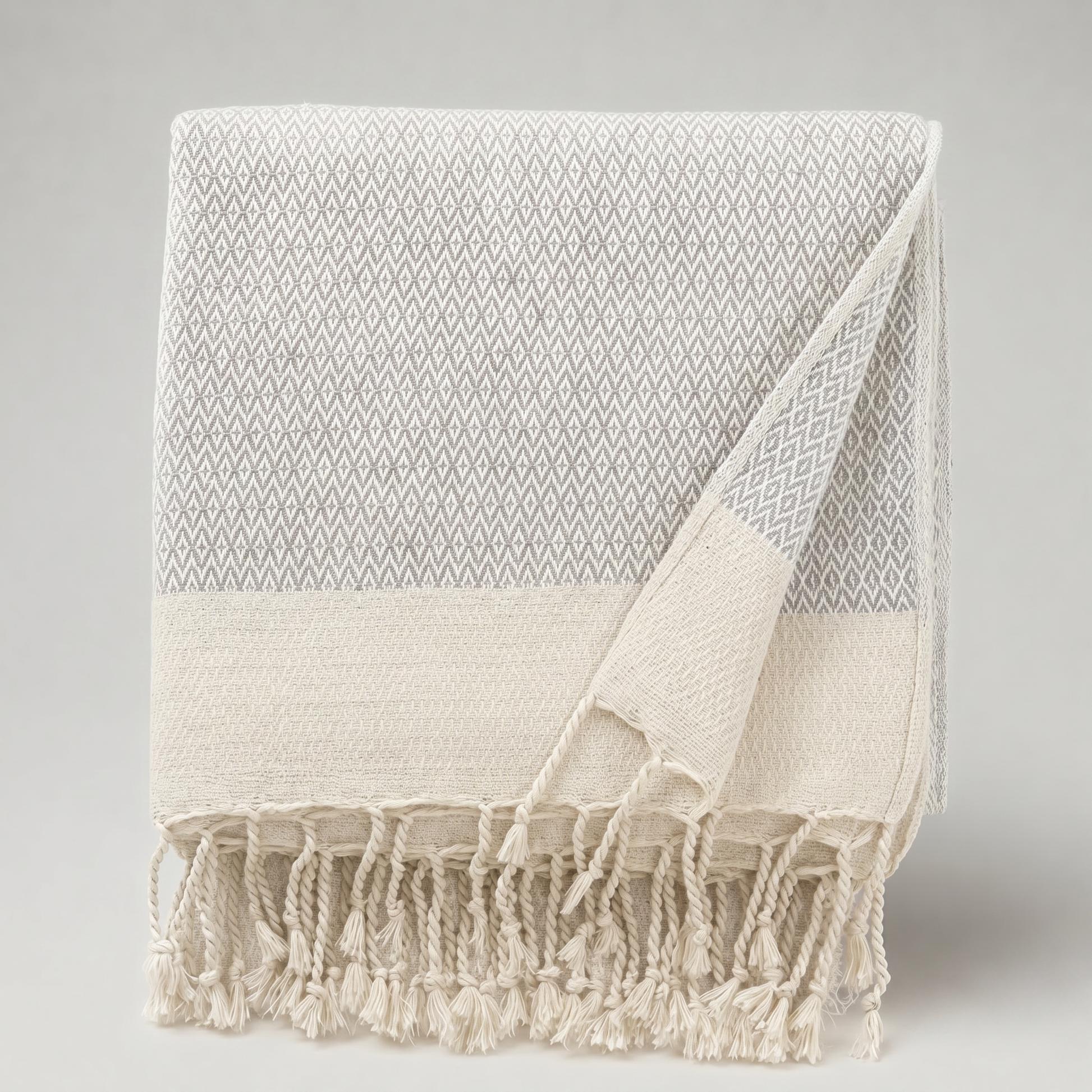 Textured Woven Throw Blanket on sofa